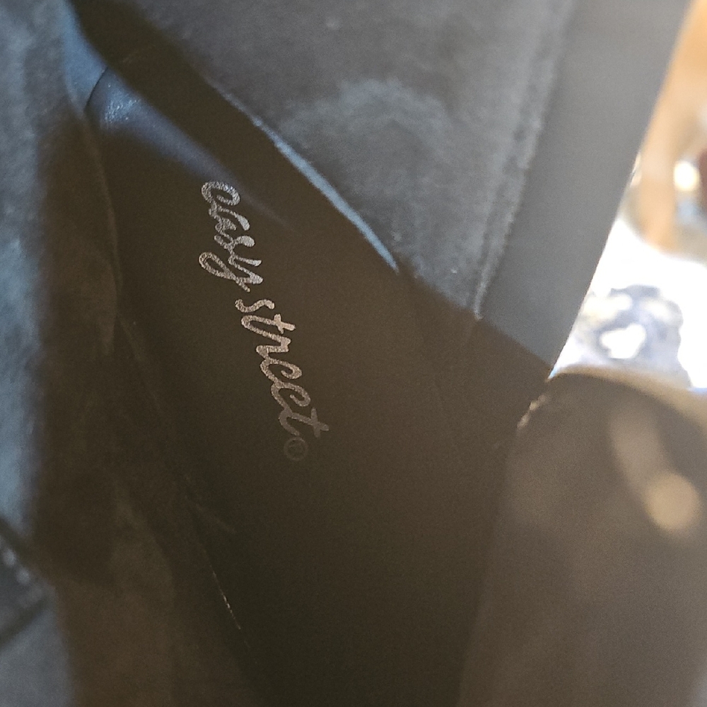 Easy Street Charcoal Ankle Booties - Picture 2 of 7